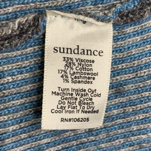 SUNDANCE Lambswool Cashmere Crop Sleeve Cardigan - Picture 12 of 12